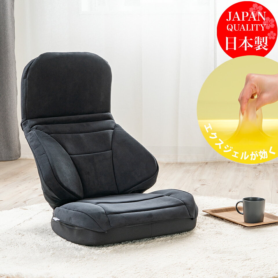 エクスジェル メーカー公式 EXGEL ハグ床座LX HUY20 日本製 座椅子 背もたれ ジェ...