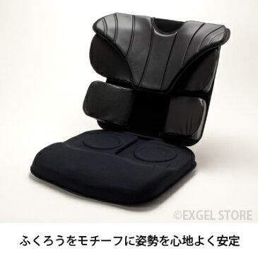 ジェルクッション 腰痛対策 低反発 EXGEL アウル サポート シート バック セット OWLS-S01B01 エクスジェル 車椅子 車いす クッション 座布団 ざぶとん 体圧 分散 褥瘡 予防 じょくそう 床ずれ 加地
