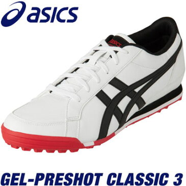 asics(アシックス) GEL-PRESHOT CLASSIC 3 1113A009 ユニセックス ゴルフシューズ ホワイト/ブラック =