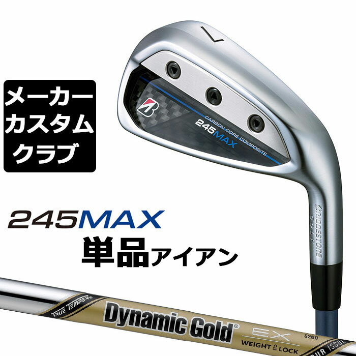 BRIDGESTONE - 【メーカーカスタム】ブリヂストン 245MAX 単品アイアン (#6、AW、SW) 右用 Dynamic Gold EX TOUR ISSUE スチールシャフト BRIDGESTONE GOLF 2024