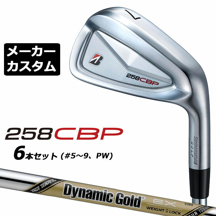 BRIDGESTONE - メーカーカスタムクラブ ブリヂストン 258CBP アイアン 6本セット(#5-PW) 右用 Dynamic Gold EX TOUR ISSUE スチールシャフト BRIDGESTONE GOLF 2025