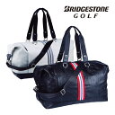 ブリヂストン ゴルフ ボストンバッグ メンズ BBG220 BK 黒 WH 白 L48×W23×H30cm ゴルフ BRIDGESTONE GOLF