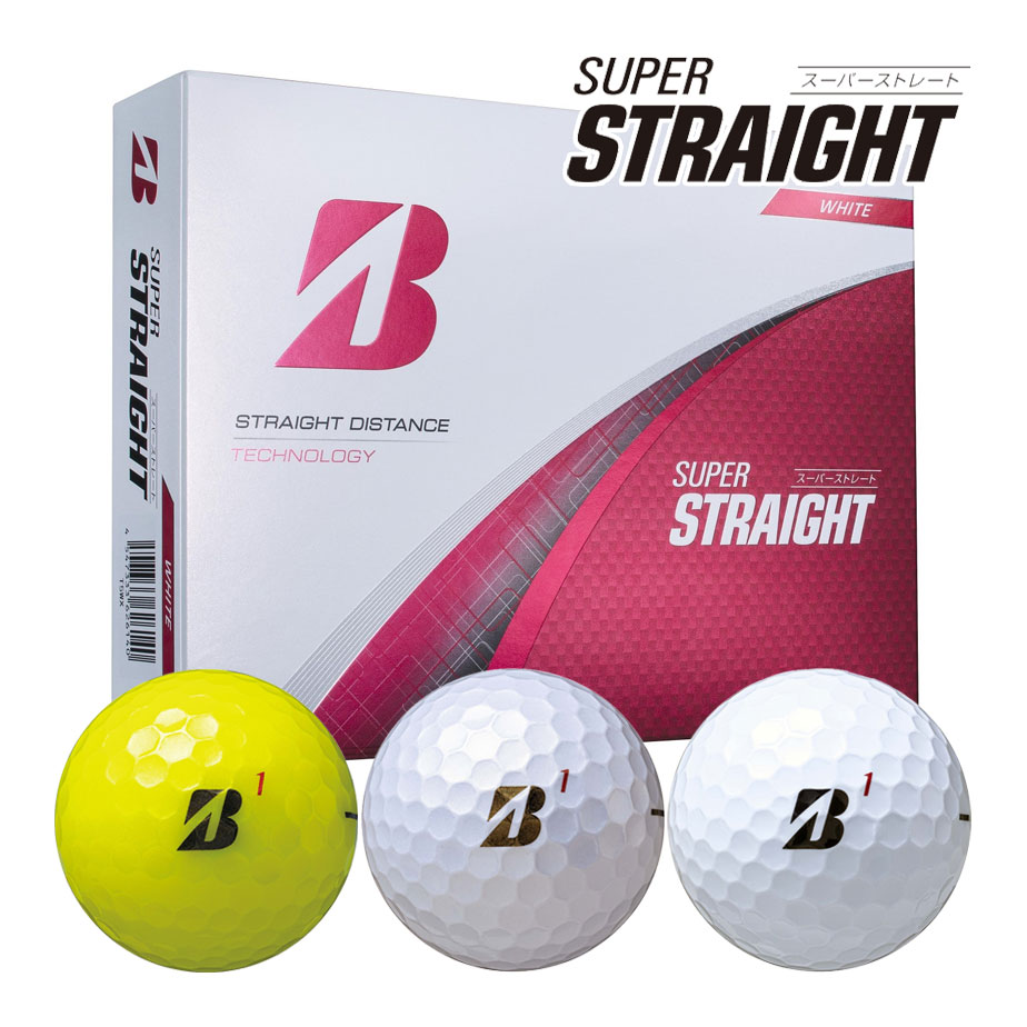 Other - ブリヂストン ゴルフ 2025 スーパーストレート ボール 1ダース(12球) SUPER STRAIGHT BRIDGESTONE GOLF