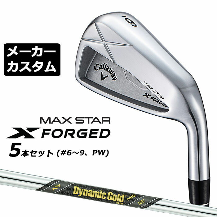 乐天商城 - メーカーカスタムクラブ キャロウェイ X FORGED MAX STAR アイアン 5本セット (#6-PW) 右用 2025 Dynamic Gold MID 115 スチールシャフト 日本正規品 Callaway