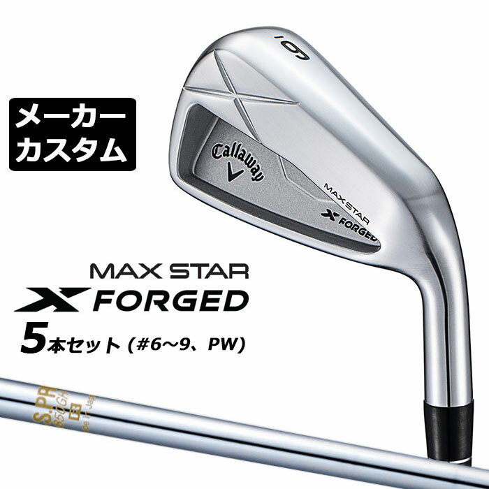 樂天商城 - メーカーカスタムクラブ キャロウェイ X FORGED MAX STAR アイアン 5本セット (#6-PW) 右用 2025 N.S.PRO 850GH スチールシャフト 日本正規品 Callaway