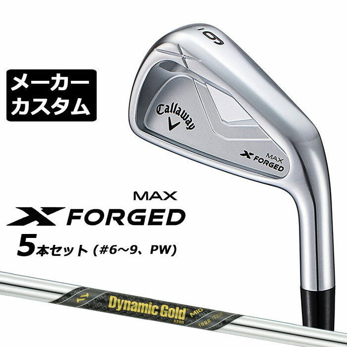 乐天商城 - メーカーカスタムクラブ キャロウェイ X FORGED MAX アイアン 5本セット (#6-PW) 右用 2025 Dynamic Gold MID TOUR ISSUE スチールシャフト 日本正規品 Callaway
