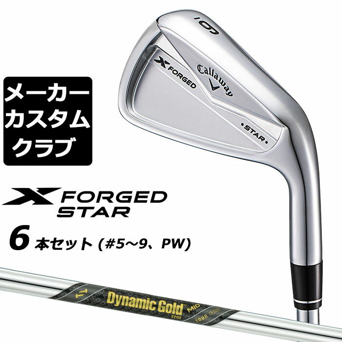 【メーカーカスタム】キャロウェイ X FORGED STAR 2024 右用 アイアン 6本セット (＃5-PW) Dynamic Gold MID TOUR ISSUE スチールシャフト 日本正規品 Callaway