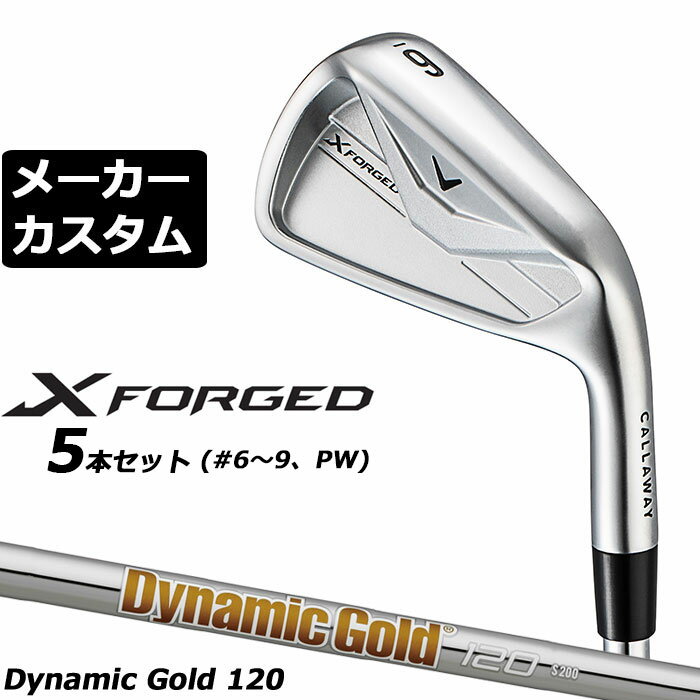 樂天商城 - メーカーカスタムクラブ キャロウェイ X FORGED 2026 アイアン 5本セット(#6-PW) 右用 Dynamic Gold 120 スチールシャフト 日本正規品 Callaway エックス フォージド 軟鉄鍛造