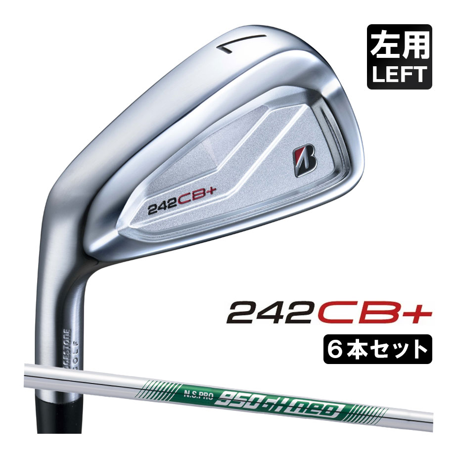BRIDGESTONE - ブリヂストン ゴルフ 242CB+ アイアン 6本セット(#5〜9、PW) メンズ 左用 N.S.PRO 950GH neo スチールシャフト 2024 ゴルフ BRIDGESTONE GOLF