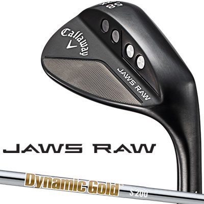 【あす楽可能】Callaway(キャロウェイ) JAWS RAW ウェッジ (ブラック) Dynamic Gold スチールシャフト [日本正規品][2022モデル]