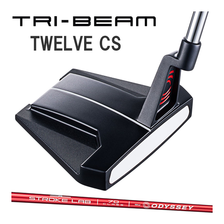 オデッセイ TRI-BEAM 2023 パター メンズ 右用 TWELVE CS STROKE LABシャフト レッド トライビーム ゴルフ ODYSSEY 日本正規品