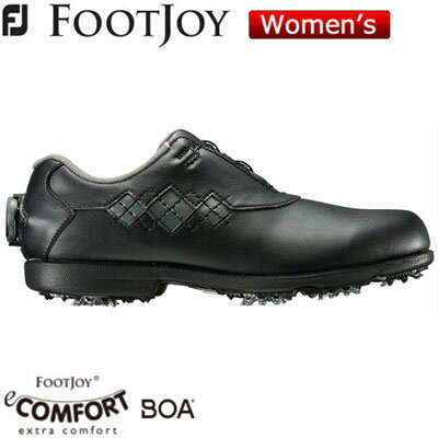 FOOTJOY(フットジョイ) eComfort Boa 2018 レディース ゴルフシューズ 98627 ブラック/チャコール (XW)