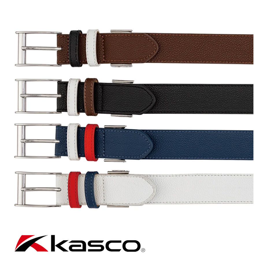 キャスコ シボ柄ベルト メンズ KBT-2339A サイズ調整可能 ゴルフ 2023年モデル Kasco