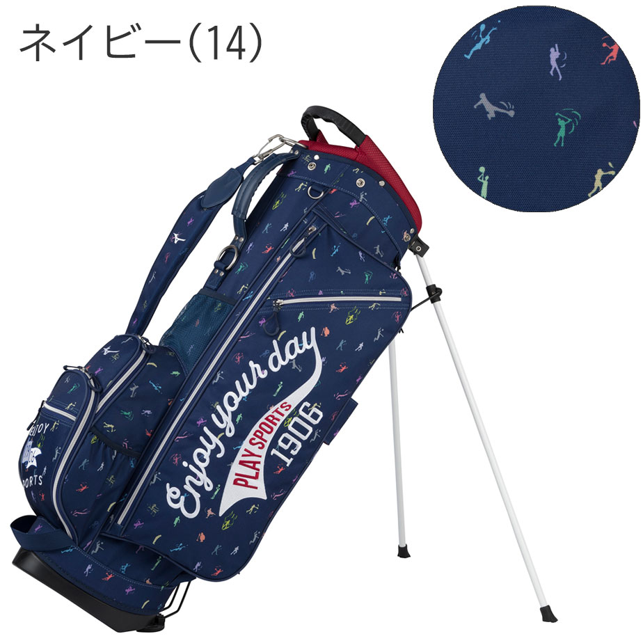 ミズノ Enjoy sports スタンド キャディバッグ メンズ 9.5型 47インチ対応 2.7kg 5分割 5LJC2235 ポリエステル ポップな印象 ゴルフ MIZUNO 3