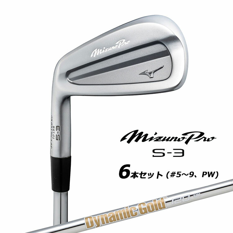 ߥ MIZUNO PRO S-3  ߥ ץ 6ܥå(#5-PW)  Dynamic Gold 120 륷...