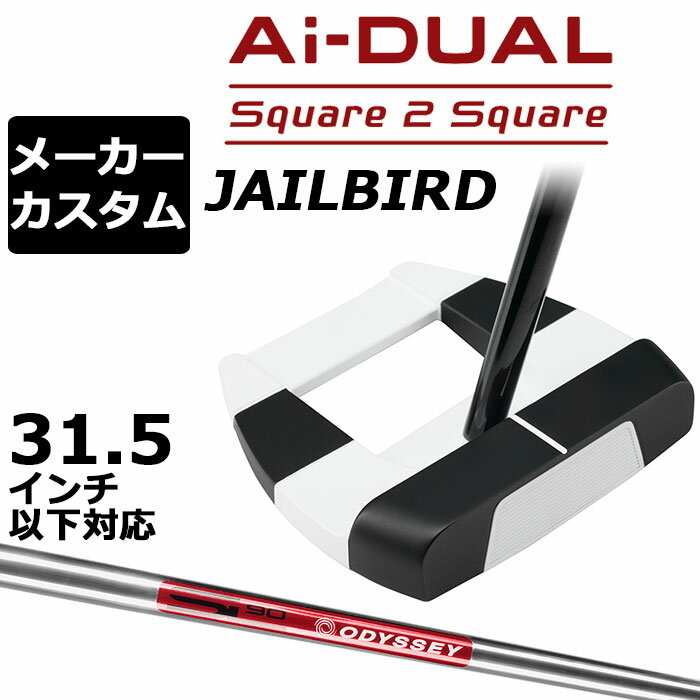 Rakuten - メーカーカスタムクラブ オデッセイ Ai-DUAL Square 2 Square スクエア 2 スクエア パター JAILBIRD 右用 STROKE LAB 90 スチールシャフト 日本正規品 2026 ジェイルバード [31.5インチ以下対応]