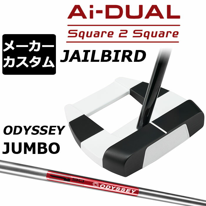 Rakuten - メーカーカスタムクラブ オデッセイ Ai-DUAL Square 2 Square スクエア 2 スクエア パター JAILBIRD 右用 STROKE LAB 90 スチールシャフト 日本正規品 2026 ジェイルバード [JUMBO][タイプD]