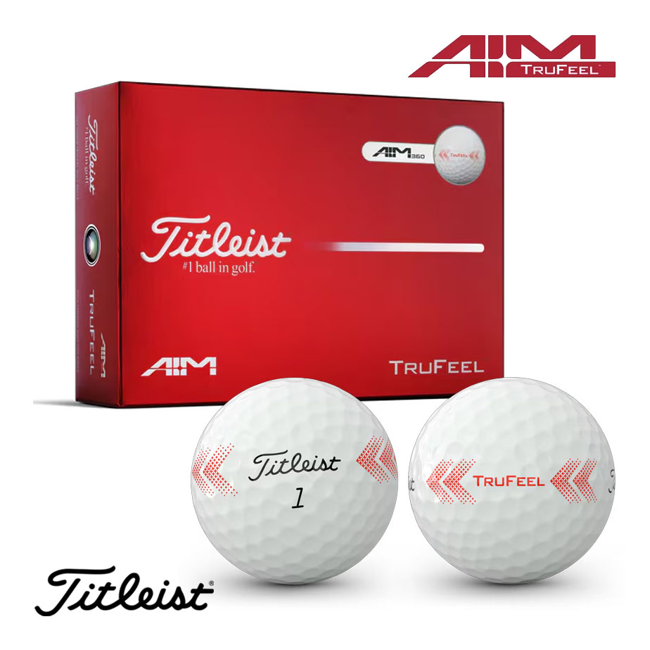 TITLEIST - 【即納可能】タイトリスト 2026 トゥルーフィール エイム 360° ゴルフボール 1ダース(12球) TRUFEEL AIM Titleist 日本正規品