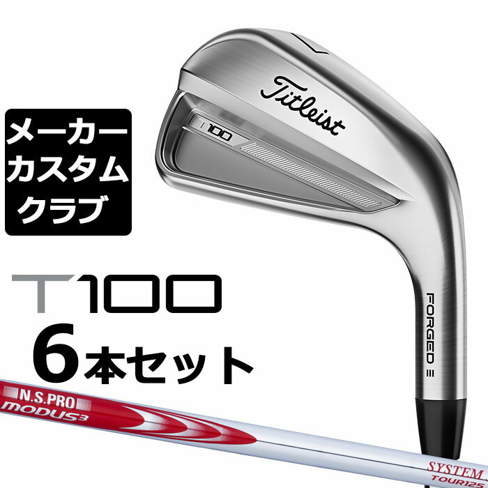 【メーカーカスタム】タイトリスト T100 2023 アイアン 右用 6本セット(#5-P) N.S.PRO MODUS3 SYSTEM3 TOUR 125 スチールシャフト Titleist 日本正規品