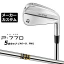 【メーカーカスタム】テーラーメイド P770 2024 アイアン 5本セット(#6-PW) 右用 Dynamic Gold スチールシャフト 日本正規品 Tay...