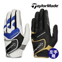 テーラーメイド インタークロス 6.0 グローブ 左手用 メンズ UN146 ホワイト×ブルー ブラック ゴルフ 2024年モデル TaylorMade(4)
