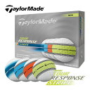 【即納可能】テーラーメイド 2025 ツアーレスポンス ストライプ ネオン マルチ ゴルフ ボール 1ダース(12球) TOUR RESPONSE STRIPE TaylorMade