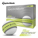 【即納可能】テーラーメイド 2025 ツアーレスポンス ストライプ ネオンイエロー ゴルフ ボール 1ダース(12球) TOUR RESPONSE STRIPE TaylorMade