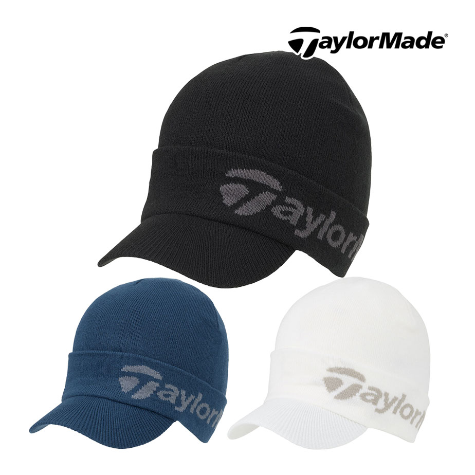 冬物クリアランス【即納可能】テーラーメイド M ブリムニットキャップ UN922 メンズ ニット帽 冬 防寒 ゴルフ 2025年モデル TaylorMade