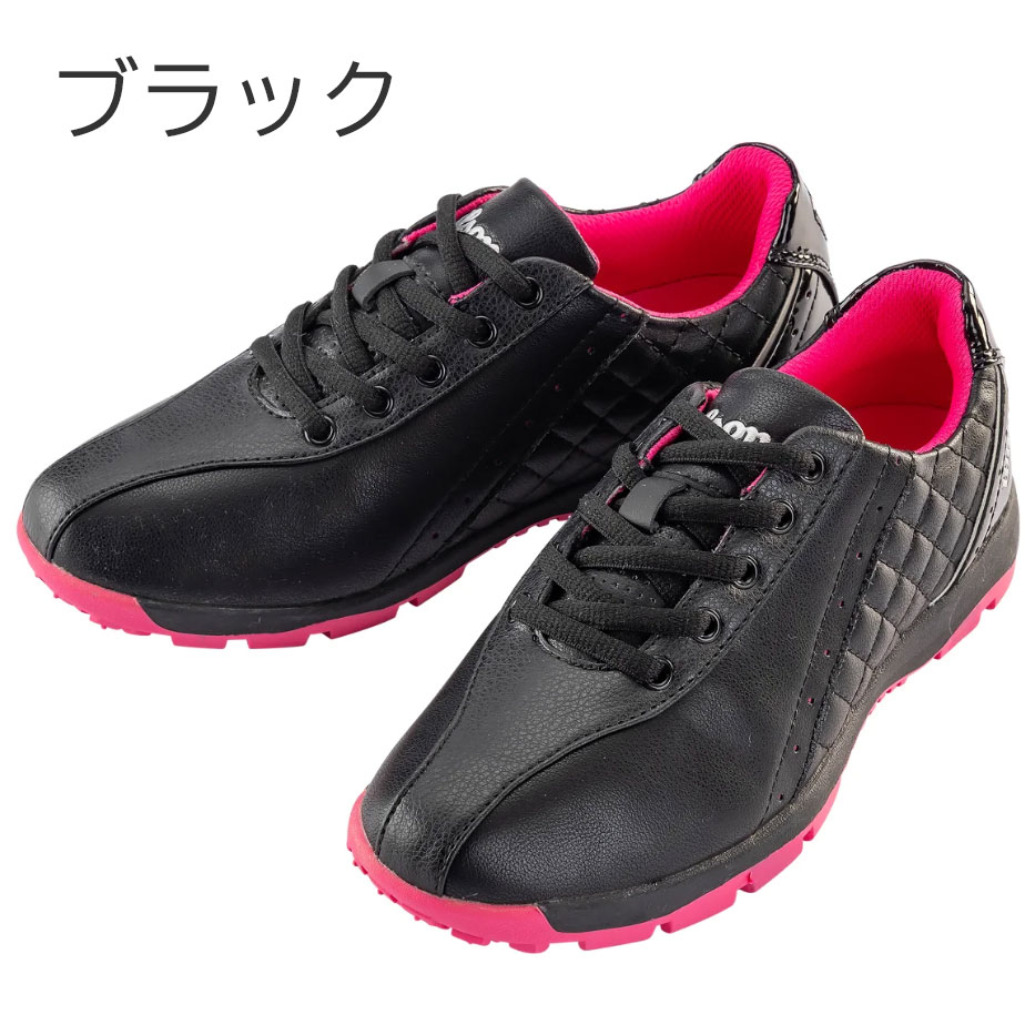 【即納可能】ウイルソンベア スパイクレスシューズ レディース WBSL-2390 ブラック 3E相当 ゴルフ 2023年モデル WILSON BEAR