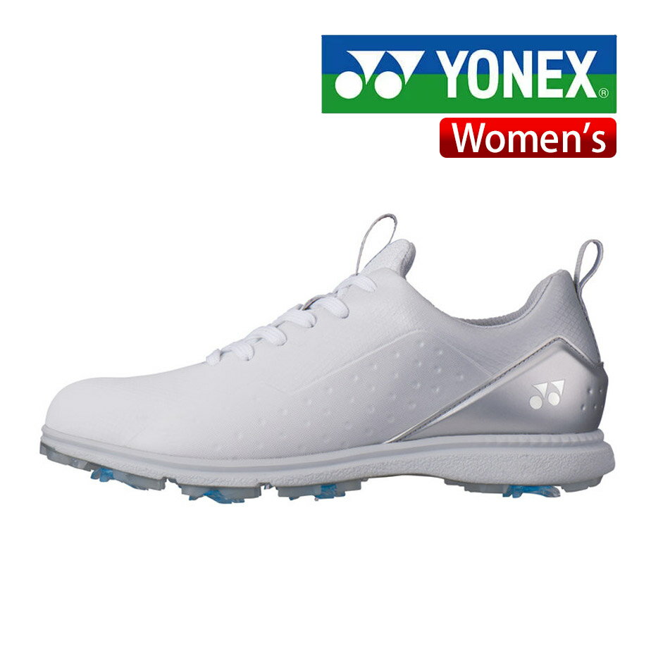 ヨネックス パワークッションエクリプション1 ウィメン シューズ レディース SHG-E01L ホワイト 3.5E 防水 ソフトスパイク ゴルフ 2023年モデル YONEX