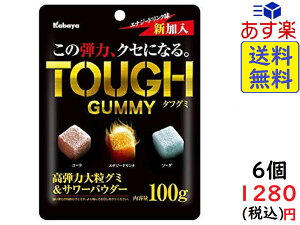 カバヤ食品 タフグミ 100g×6袋　賞味期限2022/03