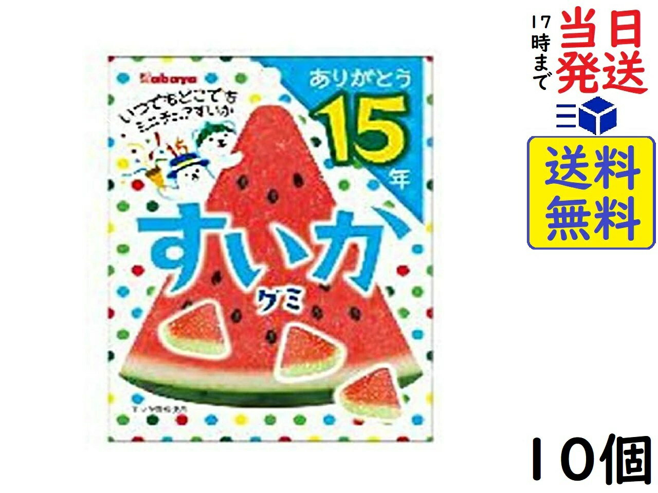 カバヤ食品 すいかグミ 50g ×10個賞味期限2024/02