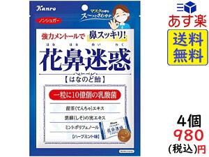 カンロ ノンシュガー 花鼻迷惑 はなのど飴 70g×4個 賞味期限2023/01