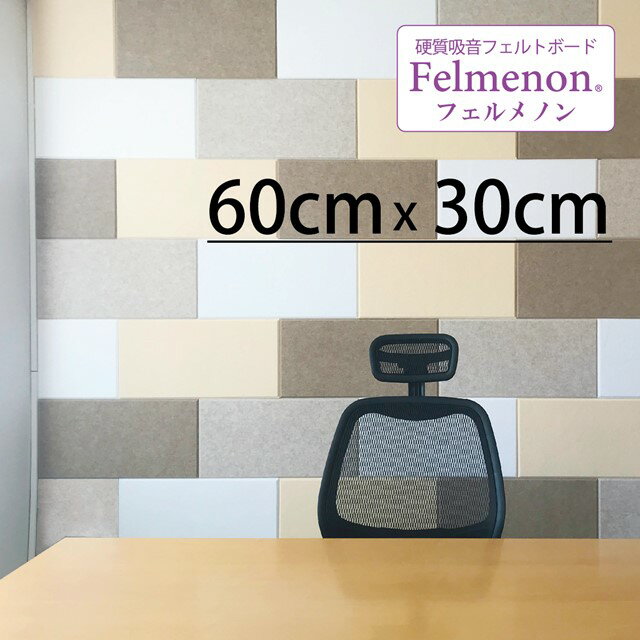 フェルメノン 吸音パネル45C　60×30×0.9cm（30枚入り）（FB-6030C）（ドリックス ...