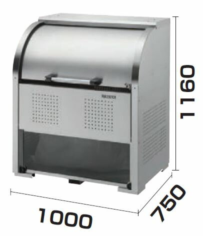 ダイケン　クリーンストッカー　ステンレスタイプ　CKS-1007-A型送料無料 ゴミ収集庫 ゴミ集積場 集合住宅 マンション アパート 店舗 工場 公共施設 屋外