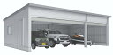 イナバ物置 タフレージ WG-S6036・66MU(シャッタータイプ/多雪型/3台収納タイプ)電動開閉ガレージ 物置き 中型 屋外 収納庫 駐輪 自転車 スペー...
