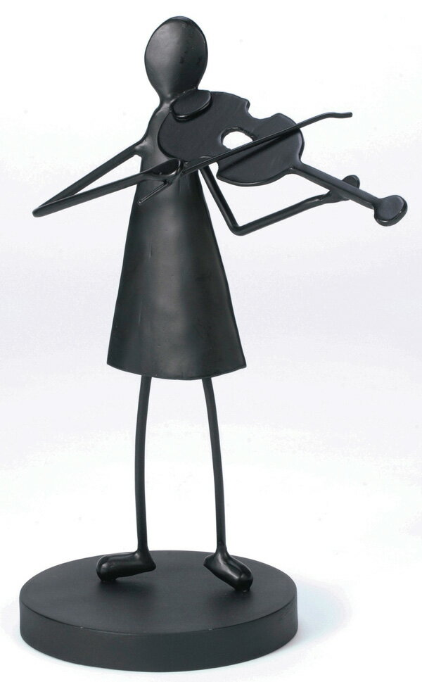 狸 - アイアン人形　バイオリン（35357）（ジャービス商事）インテリア　オーナメント　ディスプレイ用品　置物