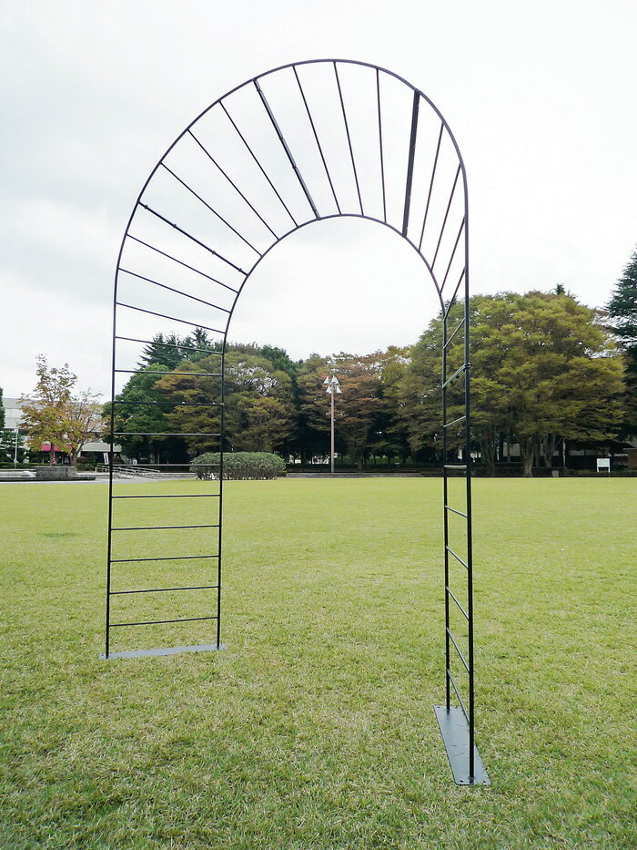 ピーコックアーチ（36455）（ジャービス商事）エクステリア　ガーデニング　園芸　庭造り　ブラック　..