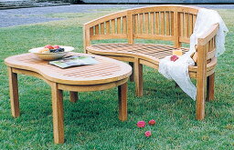 バナナテーブル（36702）（ジャービス商事）ガーデンファニチャー　ガーデン家具　ガーデンテーブル　机　チーク　木製
