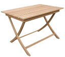 折り畳みスクエアテーブルA（20862）（ジャービス商事）ガーデンファニチャー　ガーデン家具　ガーデンテーブル　机　チーク　木製