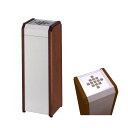 クリンスモーキング WS WS1 ステンレス+木製 ステンレス製(ミヅシマ工業) 灰皿 施設用品 屋内用 内容量1.8リットル 本州・四国・九州送料無料集成木材...