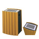 スモーキングスタンド RW RW-SS2 木調樹脂(ミヅシマ工業) 灰皿 施設用品 スチール製 ABC樹脂製 内容量3リットル 本州・四国・九州送料無料環境に配...