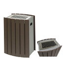 スモーキングスタンド RW-P RW-SSP2 木調樹脂(ミヅシマ工業) 灰皿 施設用品 スチール製 PET樹脂製 内容量3リットル 本州・四国・九州送料無料天...