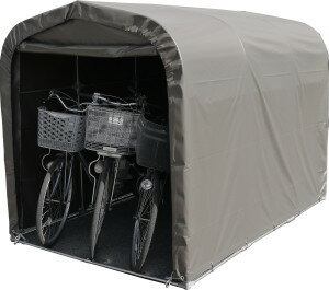 Rakuten - 【南栄工業】サイクルハウス3台用-SB　シートカラー：ブラウン）　※本州・四国・九州送料無料パイプ倉庫　収納庫　自転車収納　サイクル収納　3台用　三台用　南栄工業