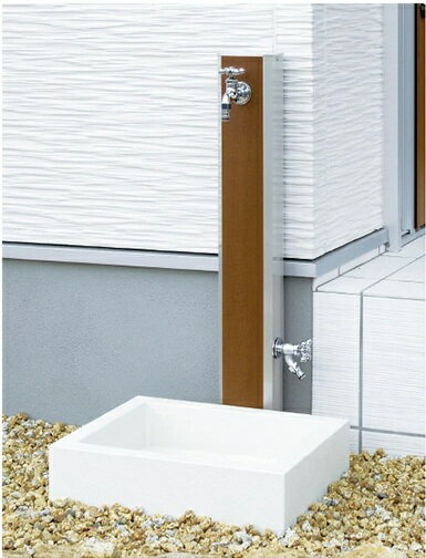 【関東限定販売】立水栓ユニット フォギータイプA　補助蛇口仕様　OPB-RS-25Wニッコーエクステリア　洗い場　庭　ガーデン　ガーデニング