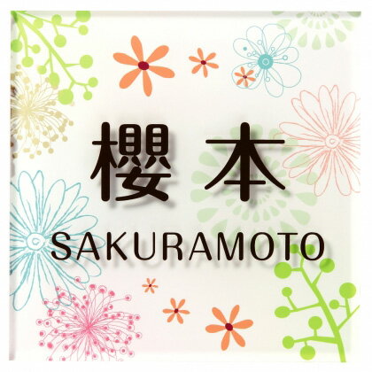 【SMILE表札】アクリル表札 エル・メーム EM-1-1（丸三タカギ）(4)