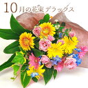 花束 ｢今月の花束デラックス｣ (電報なし) 送料無料 お祝い 花 フラワー 生花 ブーケ ギフト お花 プレゼント 女性 母 妻 彼女 結婚式 結婚 記念日 誕生日 退職祝い 送別会 プレゼント 叙勲 受章祝い 母の日 2024 長寿祝い 即日発送 翌日配達 あす楽