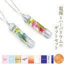 祝電 誕生日 「ハーバリウムアレンジ ペンダント アリス」と「紙素材カード電報」セット 送料無料 お祝い 完成品 花 フラワー アクセサリー ネックレス キーホ...