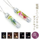 祝電 誕生日 「ハーバリウムアレンジ ペンダント アリス」と「漆芸電報」セット 送料無料 お祝い 完成品 花 フラワー アクセサリー ネックレス キーホルダー ...