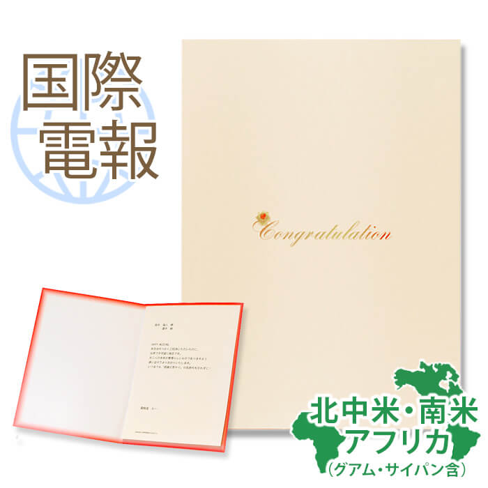 国際電報 祝電 お祝い 紙素材カード 「スノーブライト」 【海外 北中米・南米・アフリカあて専用】 送料無料 海外電報 祝電 海外挙式 海外ウェディング ハワイ...